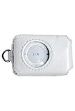 White - iPod Shuffle 2nd Generation KeyChain Leather Case