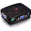 Aluratek AKSP04 - 4 Port PS/2 KVM Switch With Cables