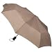 Totes Titanium Auto-Open/Close Umbrella, British Tan