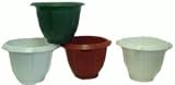 10.25 &acute; ROUND PLASTIC PLANTER ASSORMENT WITH AZTEC DESIGN - B0029VWD0S