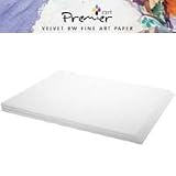 Premier Imaging Fine Art Velvet BW, Heavy Weight 100% Cotton Matte Inkjet Paper, 23mil, 300g/m2, 8.5 x 11, 20 Sheets