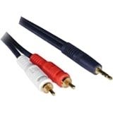 C2G 40613 3FT VELOCITY 3.5MM STEREO TO 2 RCA MALE CABL