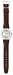 Swatch Men's Originals GE704 Brown Leather Quartz Watch with White Dial