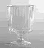 CLASSIC CRYSTAL 8 OZ. PLASTIC WINE PEDESTAL (WNA 240CS