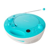 Sony CD Boombox with Digital AM/FM Tuner (Aqua)
