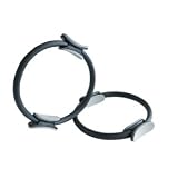 Pilates Medium Tension Resistance Ring; Double Gripped for Muscle Balance