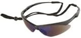 Jackson Safety 3000358 Nemesis Safety Glasses Black Frame / Blue Mirror Lens (19808)
