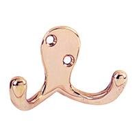 Stanley Hardware Double Prong Robe Hook, Bronze #750045