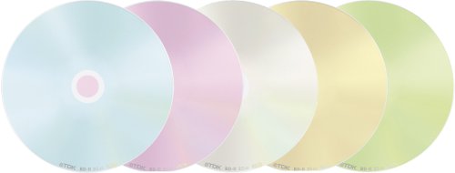 Cover image : TDK ブルーレイディスク BD-R 25GB 1-4倍速 5色カラーワイドプリンタブル 10枚パック BDV-R25CPMX10AP