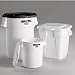 RUBBERMAID BRUTE Containers - Round - White