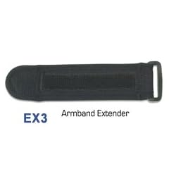 Tunebelt Schwarz Sport Armband Extender 6.5" EX3