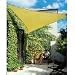 Coolaroo Triangle Shade Sail 11 Feet 10 Inches with Hardware Kit, Desert Sand