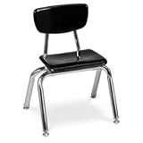 Martest Hard Plastic Chair - Black - 14-5/8W X 20-1/2H