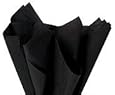 Brand New Black Bulk Tissue Paper 15" x 20" - 100 Sheets
