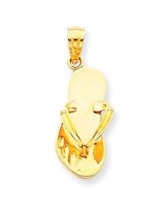 14k Gold Flip Flop Pendant