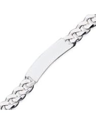 Sterling Silver Curb ID Bracelet - 8 Inch