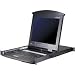 ATEN 16-Port 2 Users (1IP and 1 Local) 17 Inch Dual Rail LCD IP-based KVM Switch KL9116M (Black)