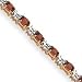 14k 5.5 Garnet and Diamond Bracelet