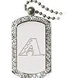 Arizona Diamondbacks Crystal Dog Tag MLB Baseball Fan Shop Sports Team Merchandise