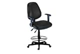 Anti-Microbial Vinyl Stool With Arms