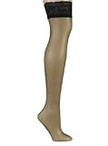Hanes Absolutely Ultra Sheer Lace Thigh High Pantyhose (3-Pack)