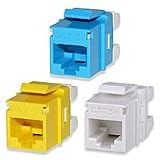 Qty.20 C5e MT Series HD Keysto ne Jack, T568A/B, Orange