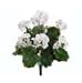 Faux 19 Water-Resistant Geranium Bush x9 WHITE (Pack of 6)