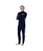 Constructed with a Polyester, Carbon Fiber, and Spandex blend of materials. Flat stitched throughout the entire suit, made to last. Ankle stirrups. Elastic thumb bands to help keep arms in place. Vertical front YKK plastic zipper. Provides extra thermal protection for the cold water dry suit diving. Model #L600 Stay warm under you drysuit with this great undergarment from Tilos.