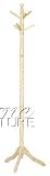 Natural Finish 48 -71 Adjustable Size Wooden Twist Top Hat Rack