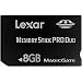 Lexar Platinum II 8 GB Memory Stick Pro Duo Flash Memory Card LMSPD8GBBSBNA