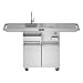 KitchenAid KFFU271TSS 30" Refreshment Center with Sink & Faucet, Ingredient Center, Ice Bin, Cutting Board, Foldable Shelves, Stainless Steel Towel Bar and Water Filter