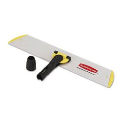 Rubbermaid Commercial Microfiber Quick Connect Frame, for Wet/Dry Mops, 18 Inch Width x 3 1/2 Depth, Aluminum, Yellow (Q560)