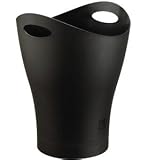 Garbino Curved Trash Can - Black