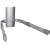 Silver DVD Sky box wall shelf shelving bracket suitable for games consoles such as PS3, WII and X Box