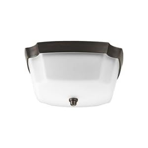 Progress Lighting P387003 Addison 2-Light Flush Mount - P3870,Aged Pewter by Progress Lighting