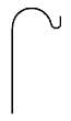 HAYES 70029 SINGLE SHEPHERD HOOK 86" BLACK