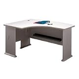 Bush Industries Bush Left L Bow Desk Pewter Ea - Model 188024