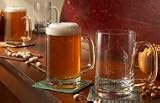 Set of 4 Glass Napa Beer Mugs