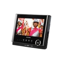 Dyon Sync 7 Tragbarer DVD-Player mit zus�tzlichem 17,8 cm (7 Zoll) Bildschirm (SD-Kartenslot, USB) schwarz
