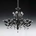 Eurofase Lighting 16053-014 Black and Clear Hand Blown Glass Doge Contemporary / Mode...