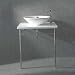 Duravit D16029 Starck 1, Bowl, Ceramic Top and Metal Leg Console w/ Single Tap-hole o...