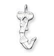 Sterling Silver Cheerleader Charm