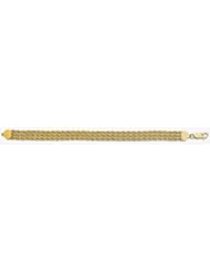 2.9mm x 3 14k Multiple Rope Bracelet 7"