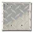Diamond Polished Aluminum Double Blank Cover
