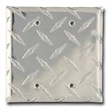 Diamond Polished Aluminum Double Blank Cover
