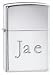 Genuine Zippo windproof lighter packaged in a black plastic gift box with the famous Zippo lifetime guarantee.