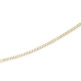 16 Inch 22K Gold Plated Sterling Silver Light Box Chain - 1.0mm Wide