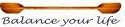 **BALANCE YOUR LIFE** Kayaking Window Decal