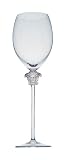Versace by Rosenthal Medusa Lumiere Clear Crystal Red Wine Glasses, Set of 2