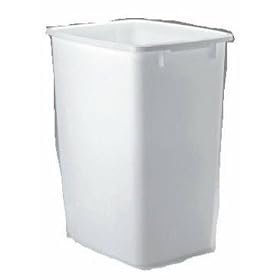 <b>Rubbermaid #2806-TP-WHT 36QT White Wastebasket</b>